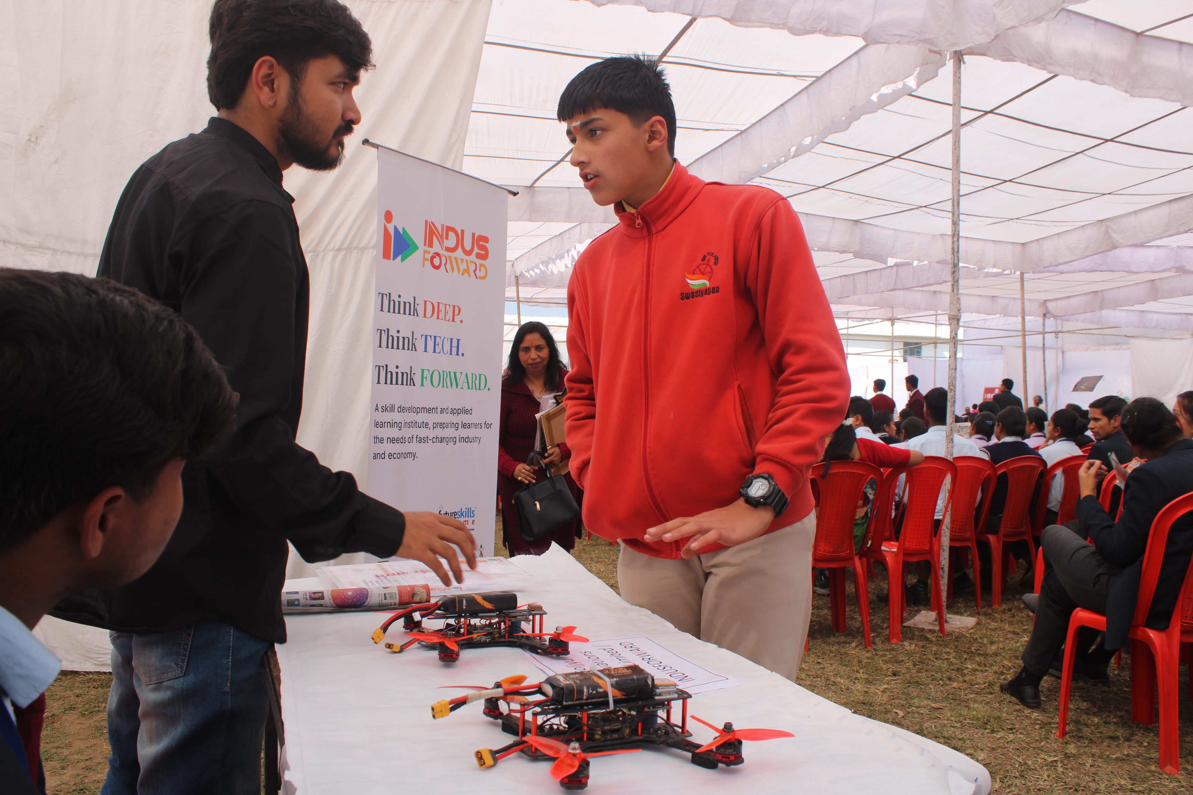 Exhibit setup and preparation at the Expo